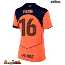 Camisa de Futebol Barcelona Fermin Lopez #16 Equipamento Alternativo Mulheres 2025-26 Manga Curta